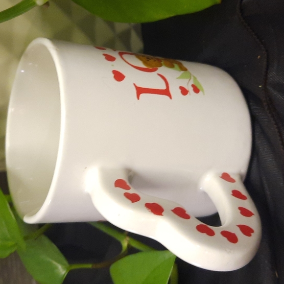 Love bear with heart handle coffee mug printed both sides - Picture 3 of 3